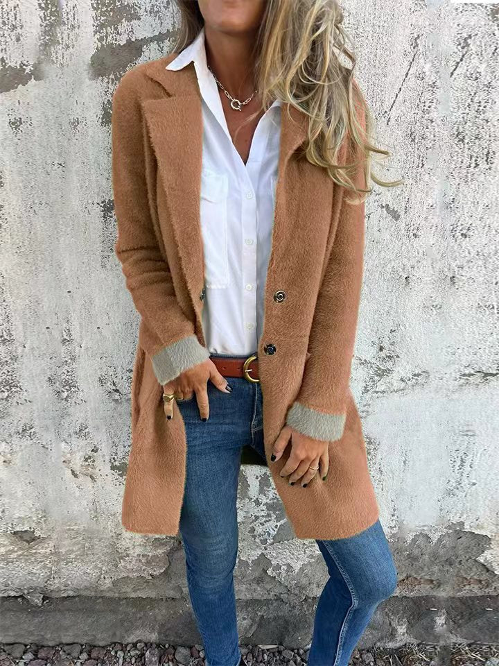 Women's Classic Mid-Length Elegant Coat