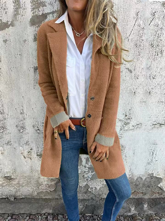 Women's Classic Mid-Length Elegant Coat