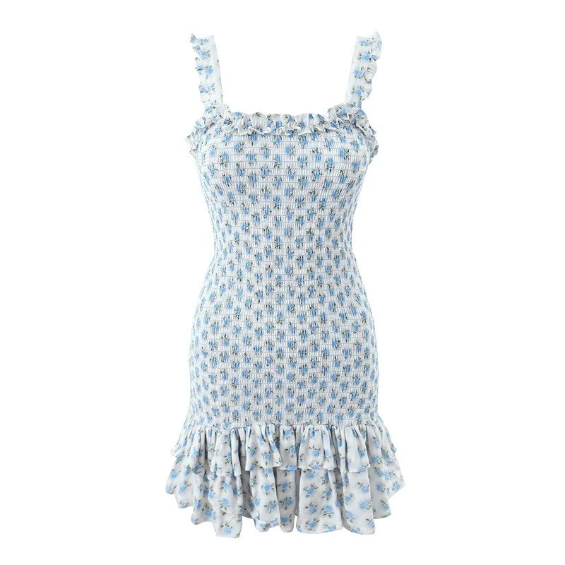 Flirty Ruffle Sleeveless A-line Mini Dress - Perfect for a Stylish Summer Look