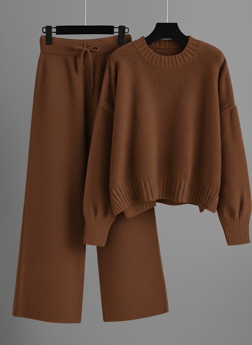 Casual Soft Cashmere Sweater Suit