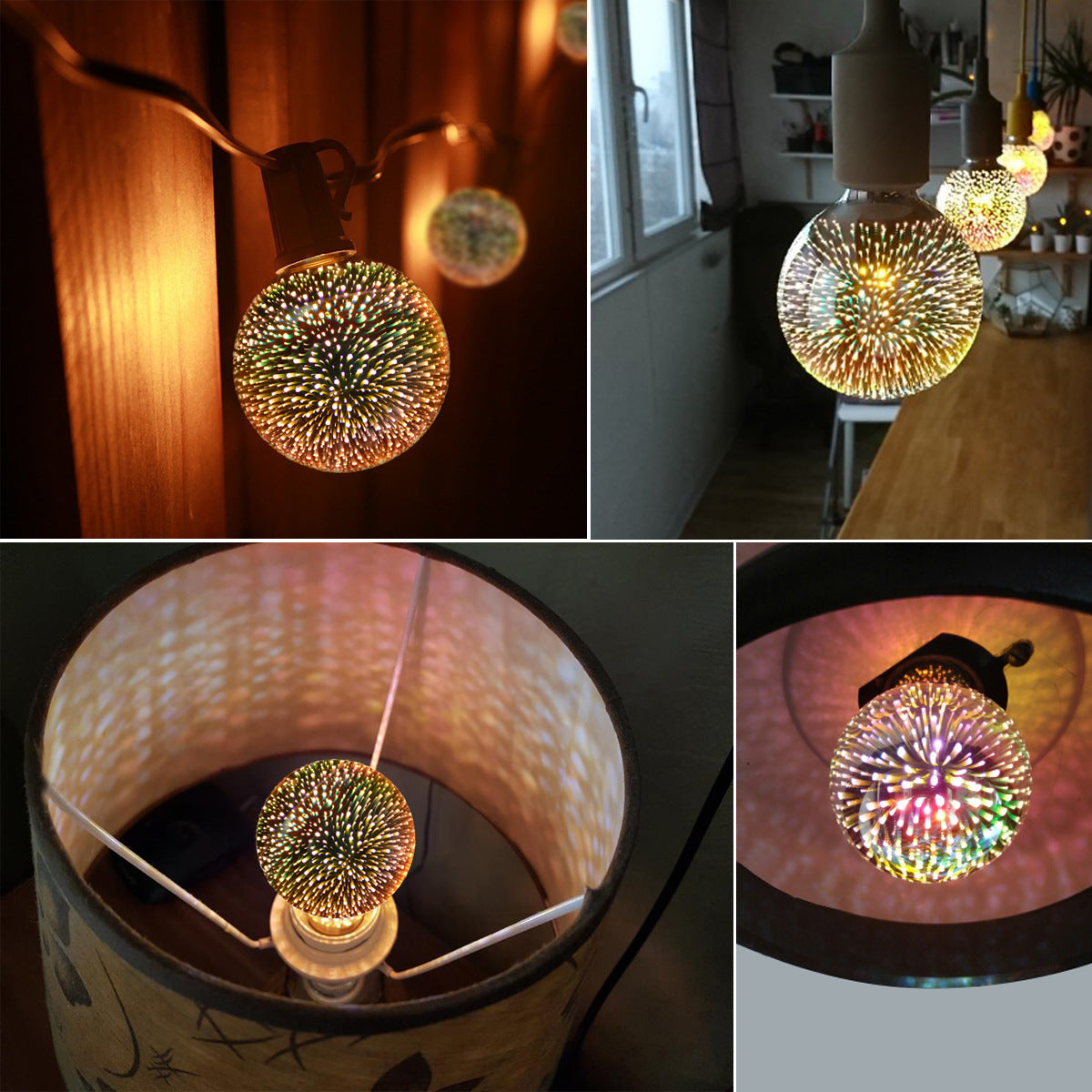 3D Fireworks LED Light Bulb