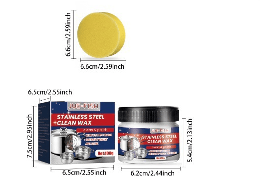 Magical Nano-Technology Stainless Steel Cleaning Paste-Surface Safe, No Residue