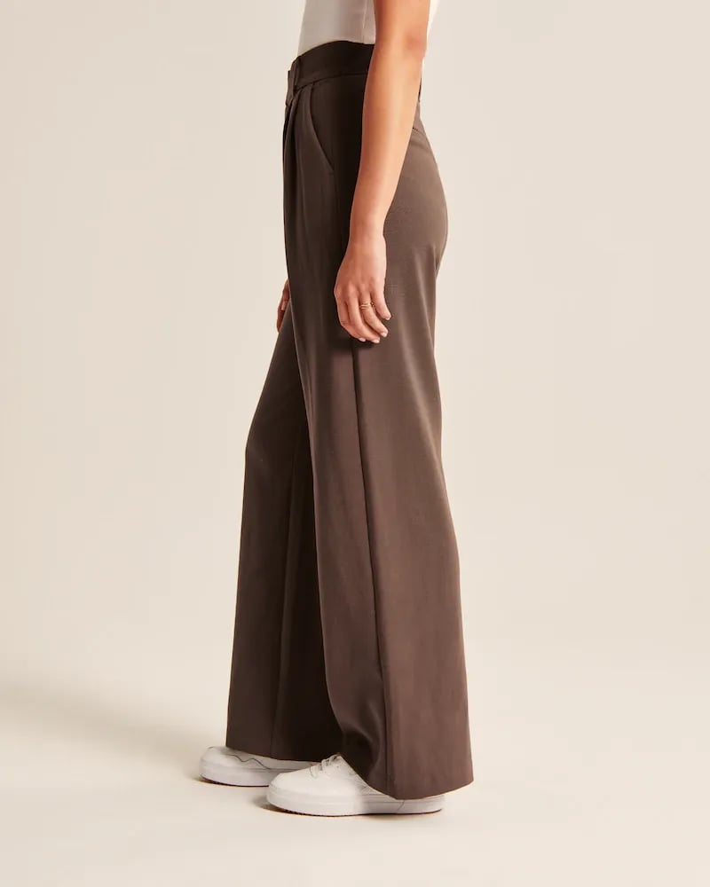 Lightweight Tailored Wide Leg Pants