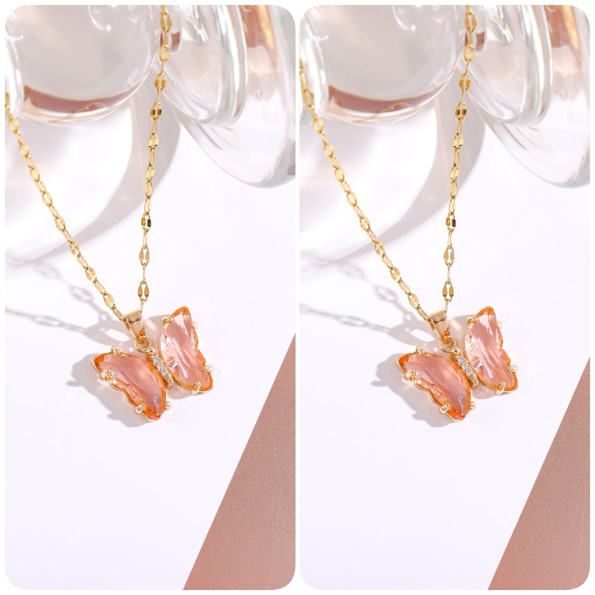 BUY 1 GET 1 FREE-Crystal Butterfly Necklace