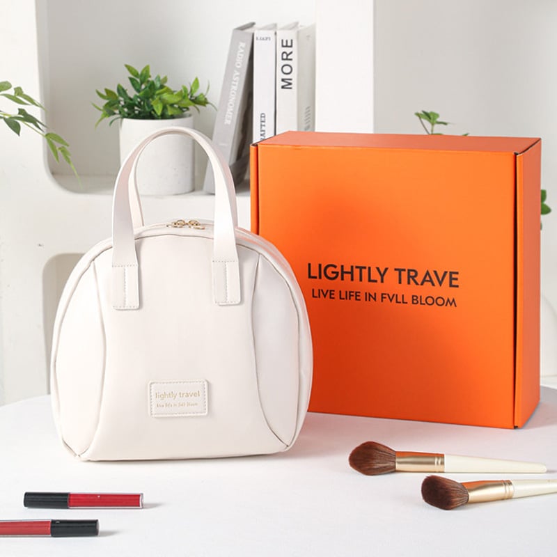 Multi-Layered Shell-Shaped Cosmetic Bag