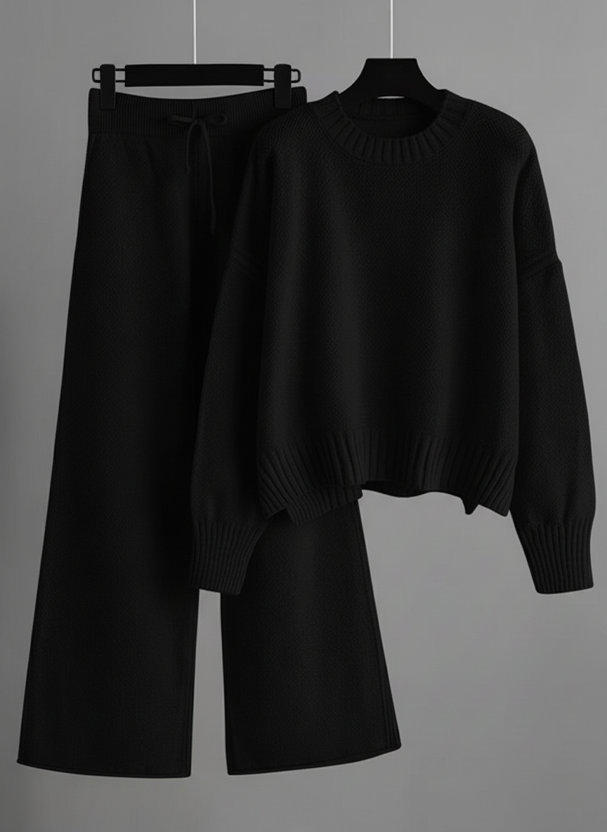 Casual Soft Cashmere Sweater Suit