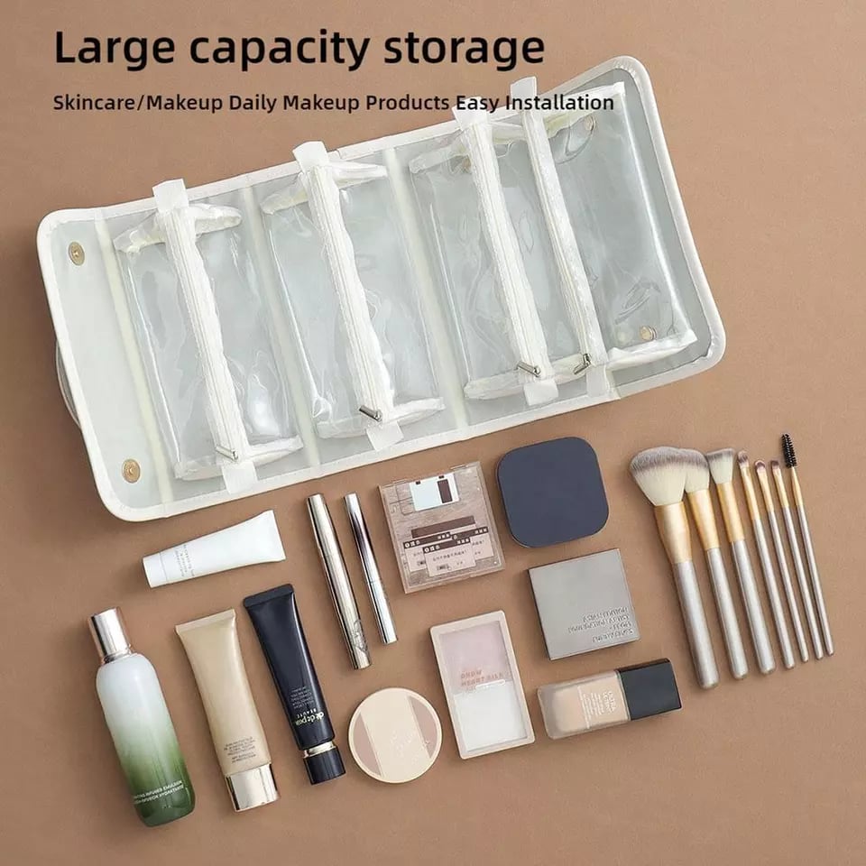 Leather Waterproof Cosmetic Bag