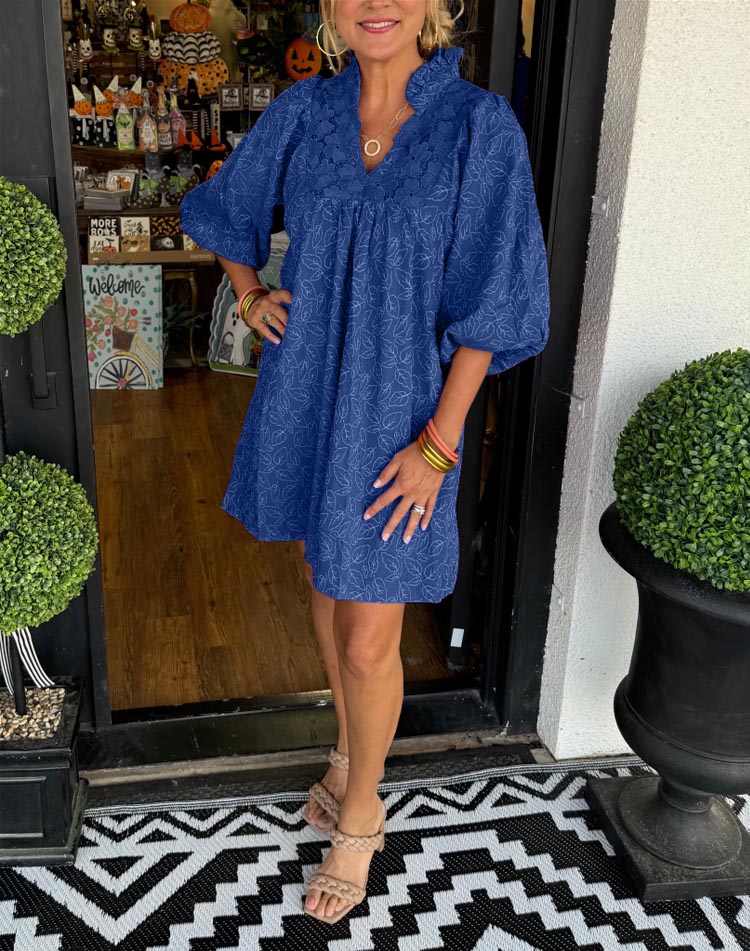 Women's Mini Puff Sleeve Dress