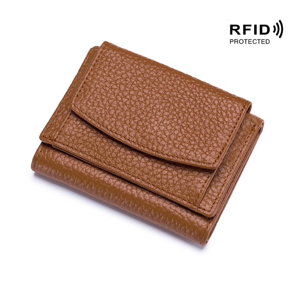 Genuine Leather Wallet Rfid Protected