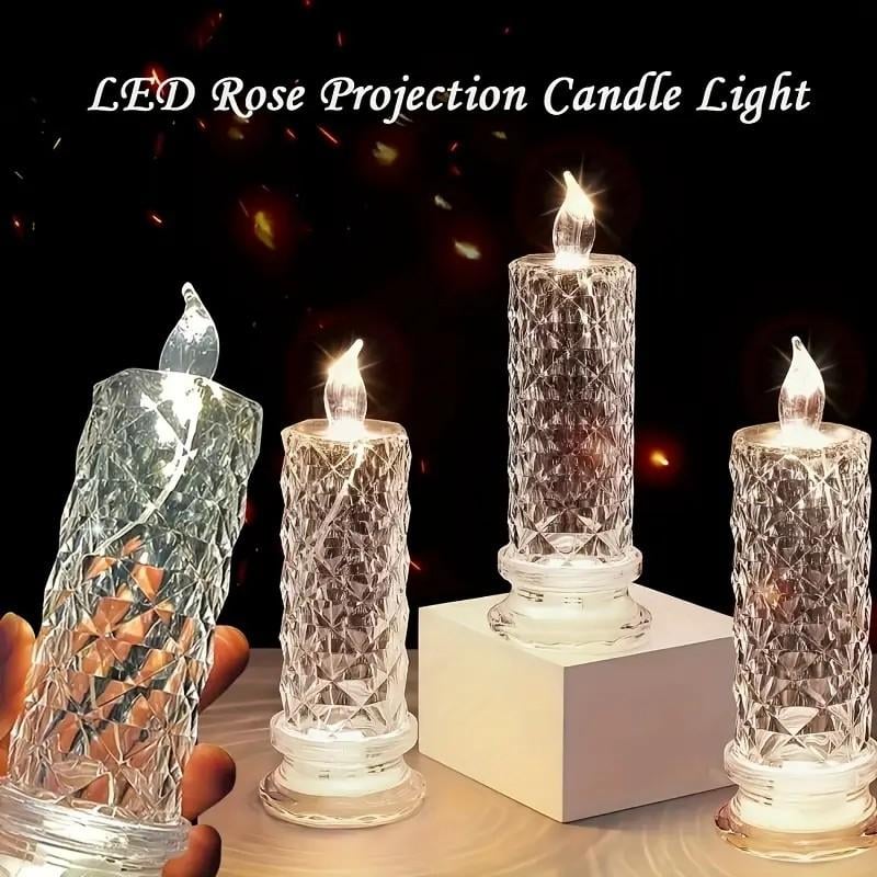 Rose Electronic Candle Creative Night Light