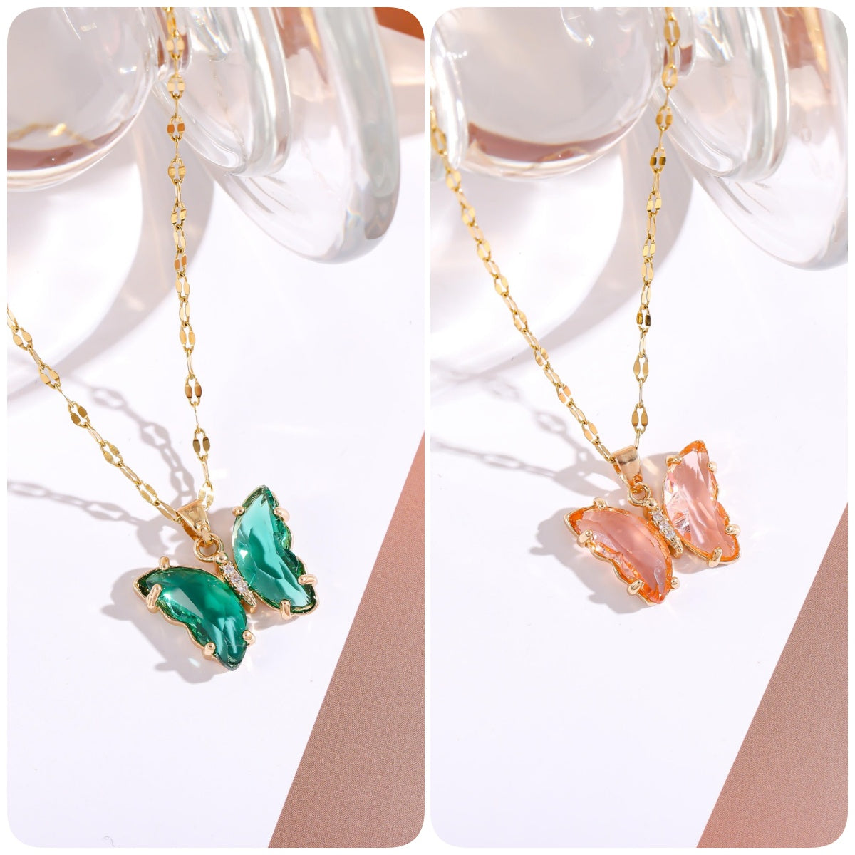 BUY 1 GET 1 FREE-Crystal Butterfly Necklace