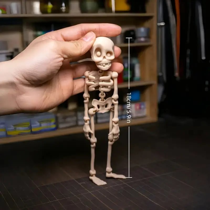 3D Printed Vintage Skeleton Magnetic Figurine