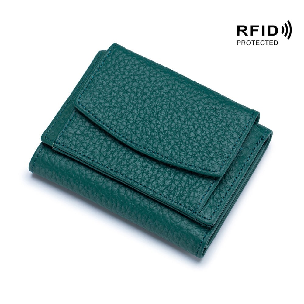 Genuine Leather Wallet Rfid Protected