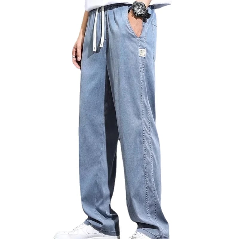 Men's Tencel Breathable Wide Leg All Match Casual Pants