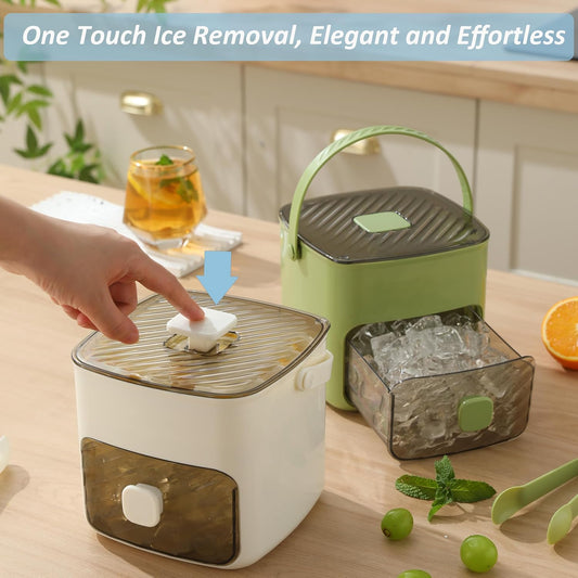 Ice Cube Tray With Lid And Storage Bin