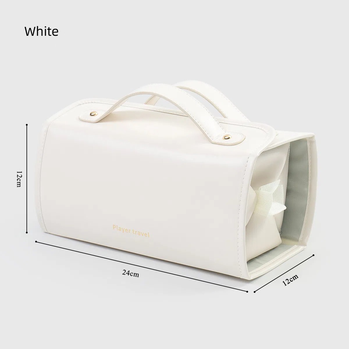 Leather Waterproof Cosmetic Bag