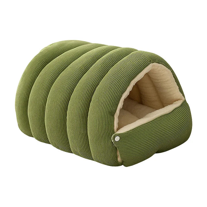 🐾Plush Pet Cave - Ultra-Soft Warm Bed with Breathable Design for Cats & Small Dogs