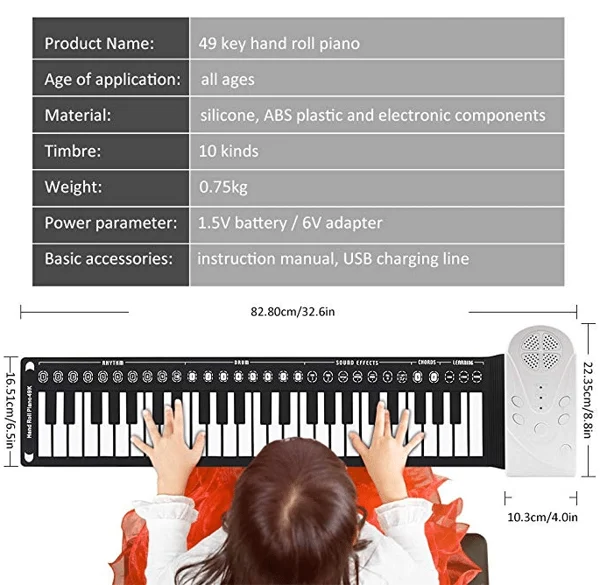 🎁Best Christmas Gift - Hand Roll Portable Piano (Today 49% OFF)