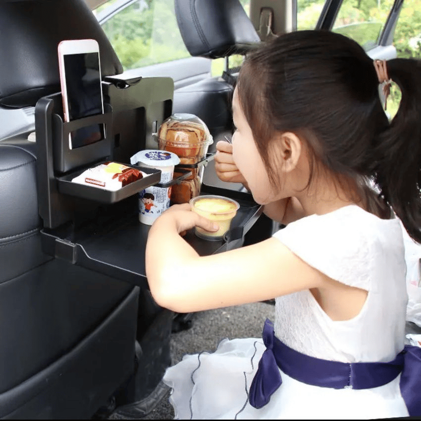 The multifunctional eating and drinking holder for maximum road comfort