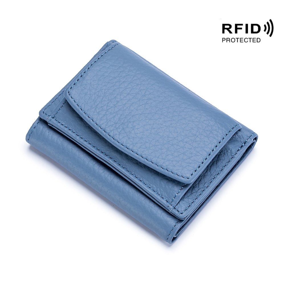 Genuine Leather Wallet Rfid Protected
