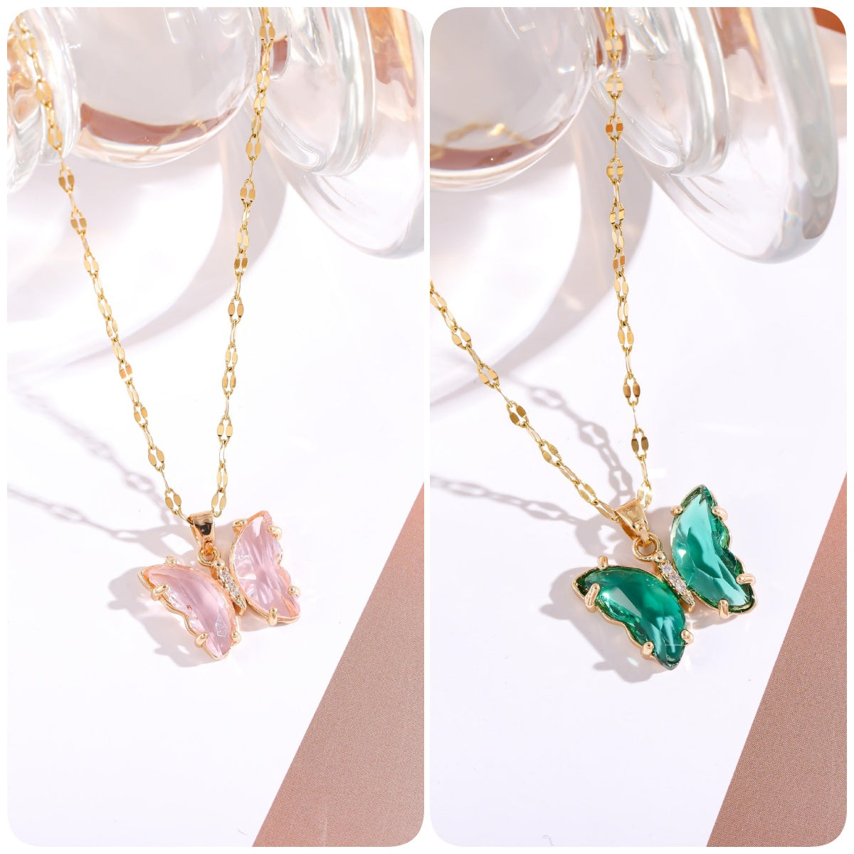 BUY 1 GET 1 FREE-Crystal Butterfly Necklace