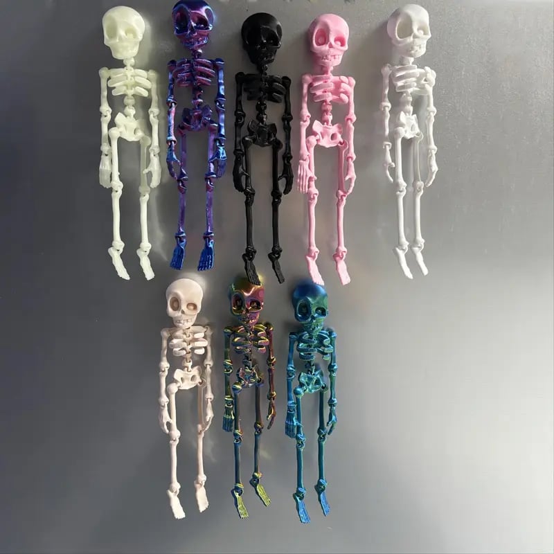 3D Printed Vintage Skeleton Magnetic Figurine