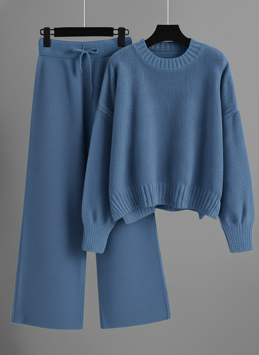 Casual Soft Cashmere Sweater Suit