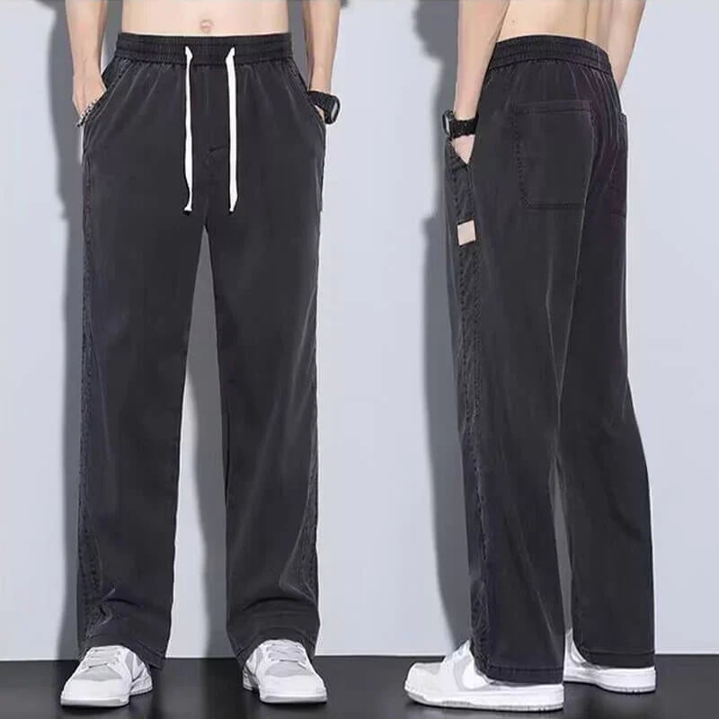 Men's Tencel Breathable Wide Leg All Match Casual Pants