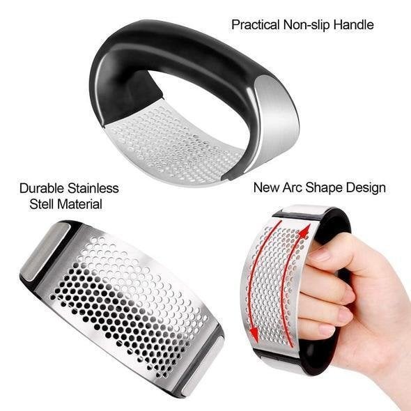 Stainless Steel Garlic Press