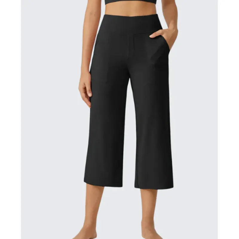👖 Summer Bestseller! ☀️ Women's high-waisted loose-fit cropped trousers