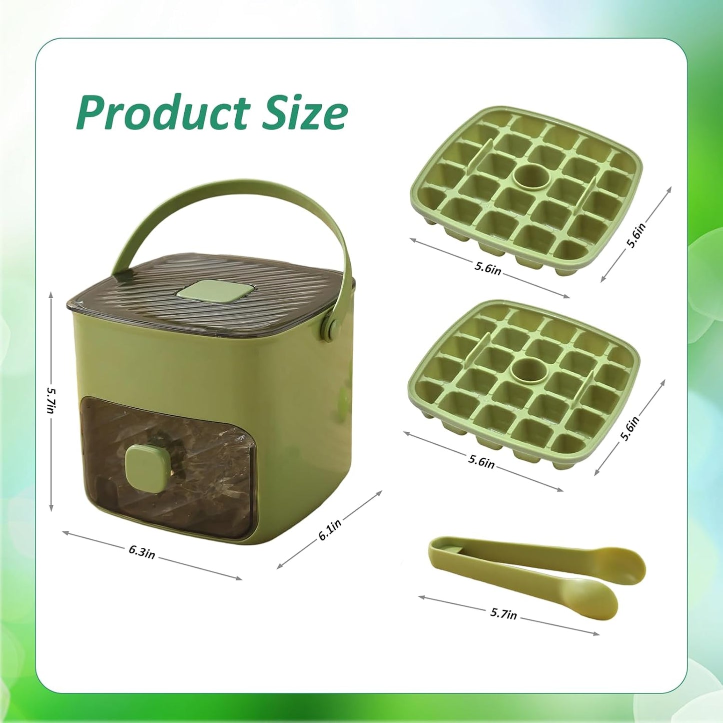 Ice Cube Tray With Lid And Storage Bin