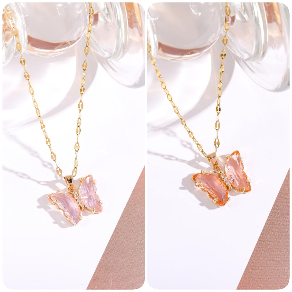 BUY 1 GET 1 FREE-Crystal Butterfly Necklace