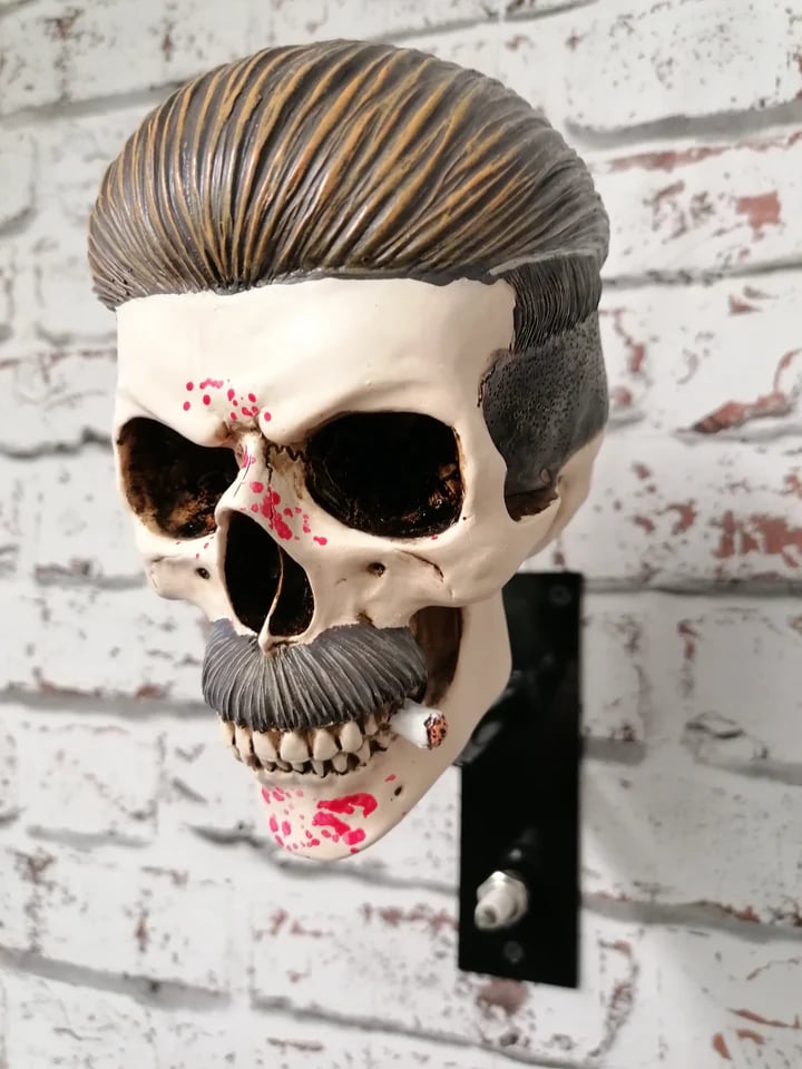 Motorcycle Helmet And Jacket Skull Holder