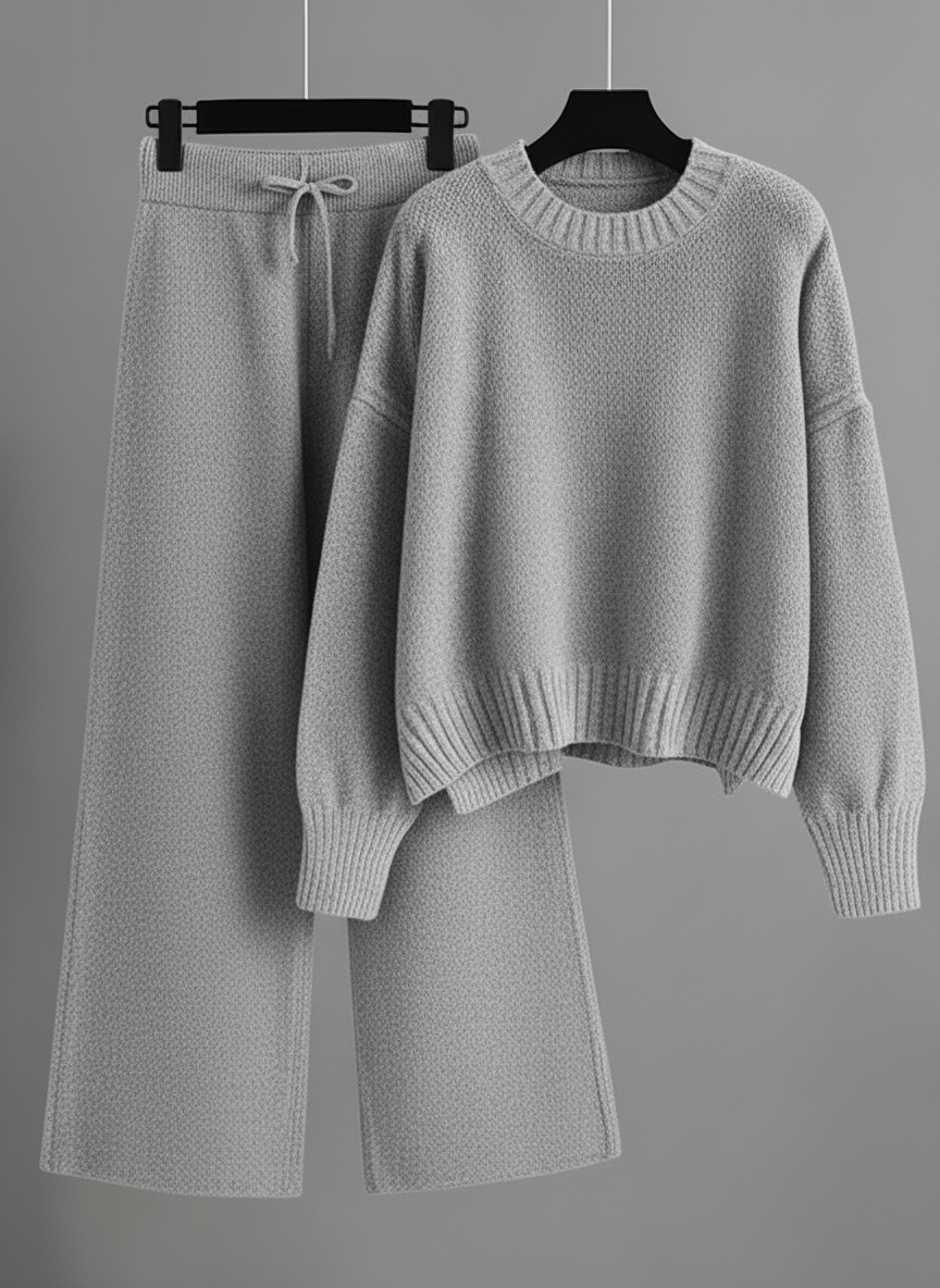 Casual Soft Cashmere Sweater Suit