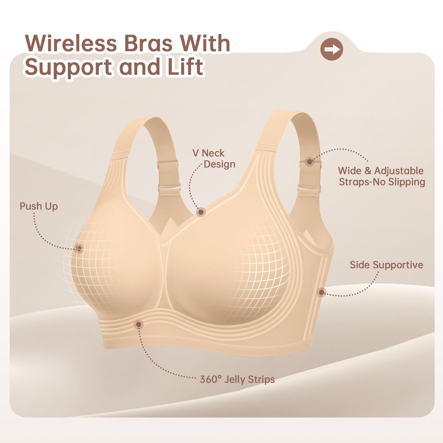 👙"Jelly-Feel" Lingerie Bra — Designed Exclusively for Fuller Figures