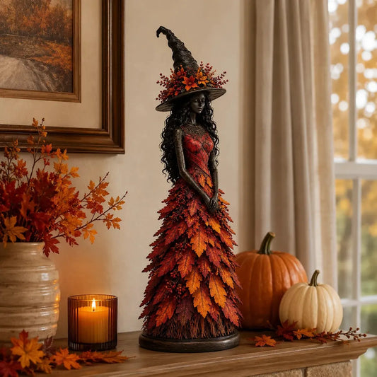 🪄🔮Cottagecore Fall Decor Idea - Magical Enchanted Witch Figurine