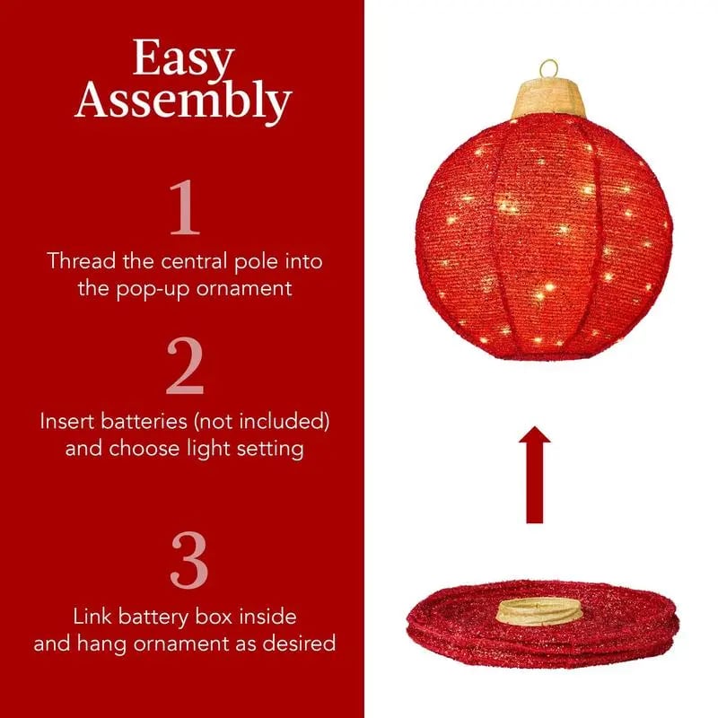 🎄Hanging Pop-Up Outdoor Christmas Ornaments