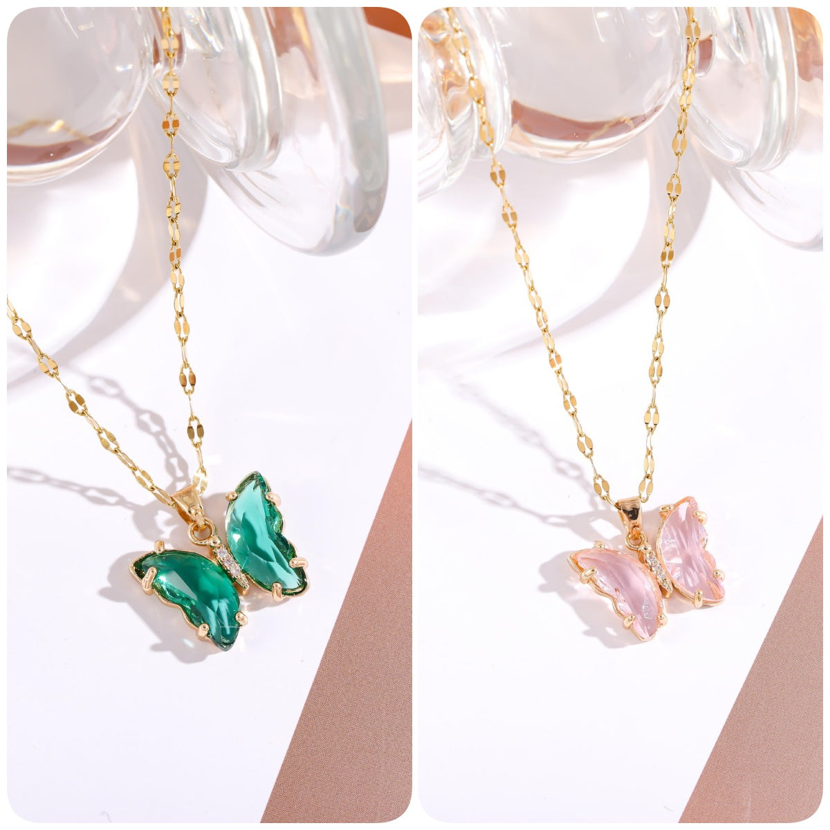 BUY 1 GET 1 FREE-Crystal Butterfly Necklace