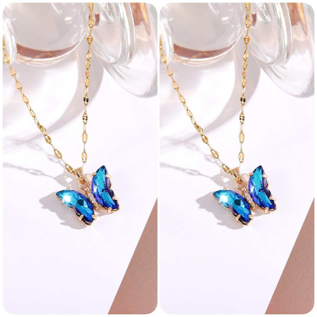 BUY 1 GET 1 FREE-Crystal Butterfly Necklace