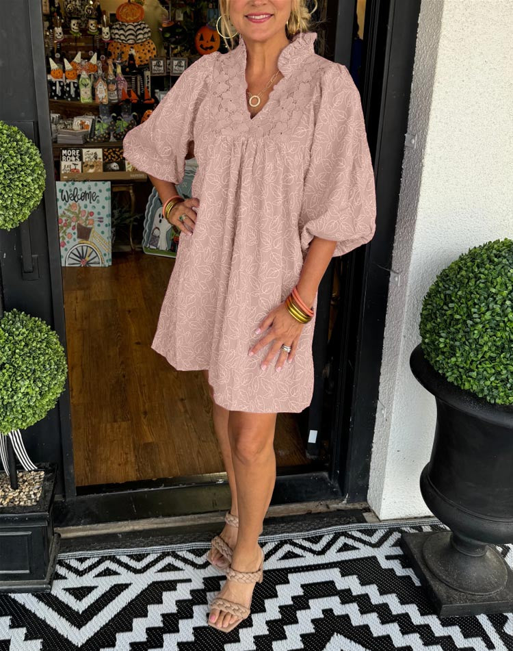 Women's Mini Puff Sleeve Dress