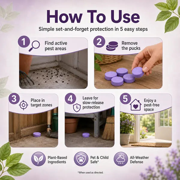 🐀Natural Scented Rodent Repellent Tablets