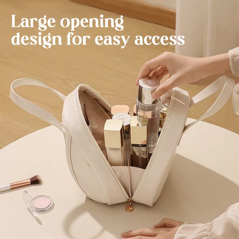 Multi-Layered Shell-Shaped Cosmetic Bag