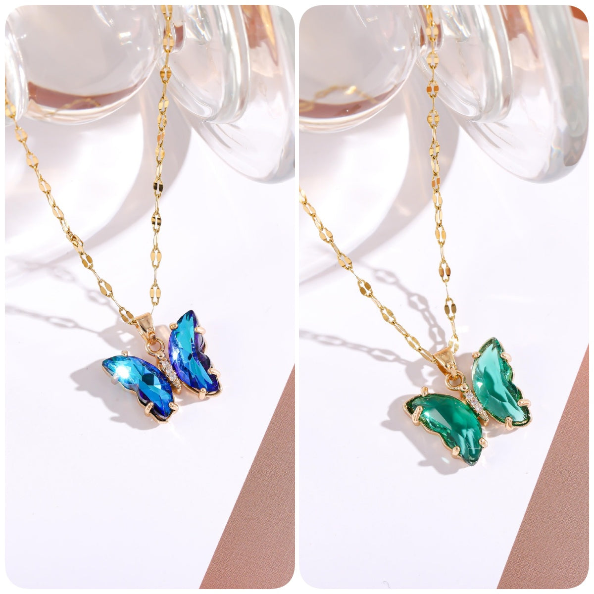 BUY 1 GET 1 FREE-Crystal Butterfly Necklace