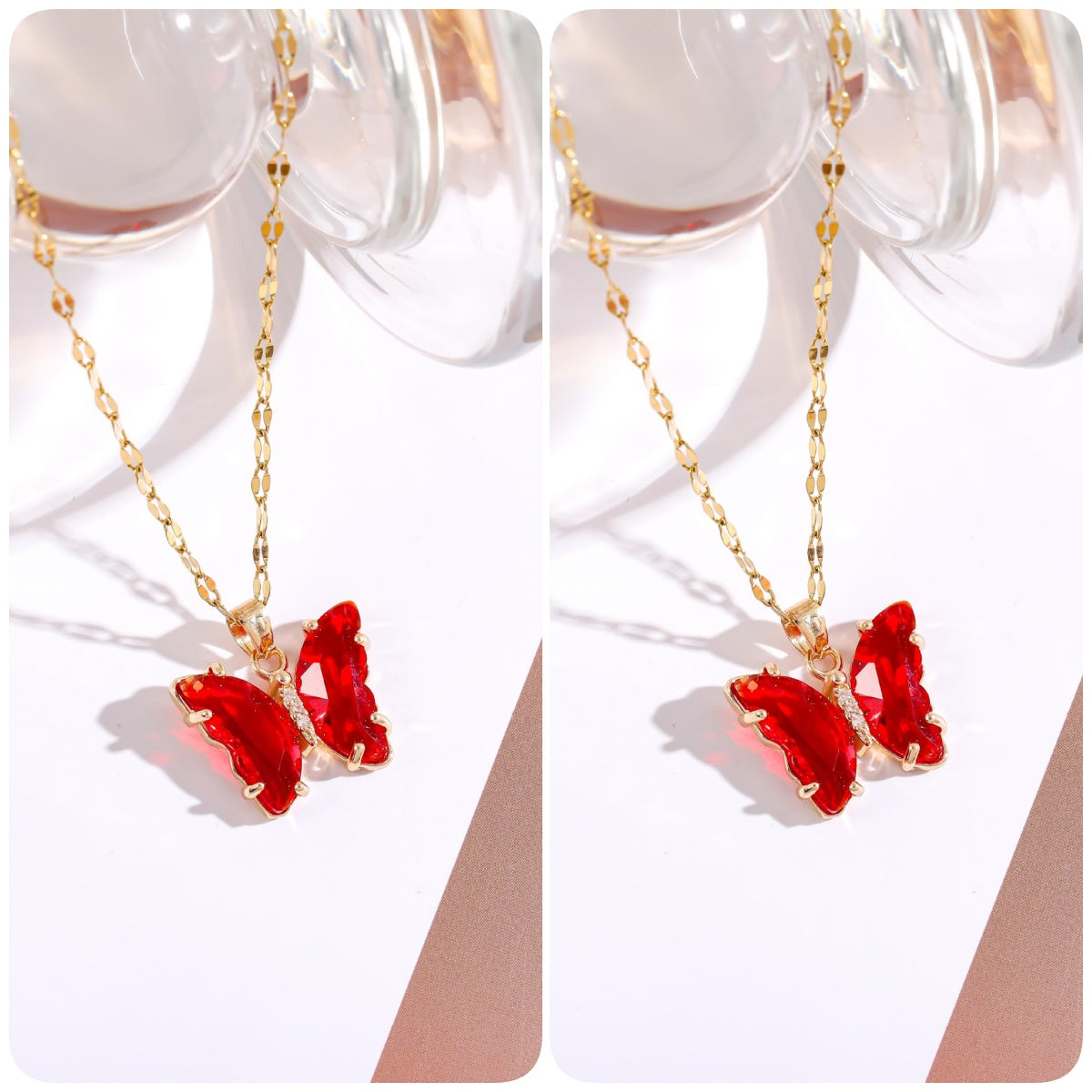 BUY 1 GET 1 FREE-Crystal Butterfly Necklace