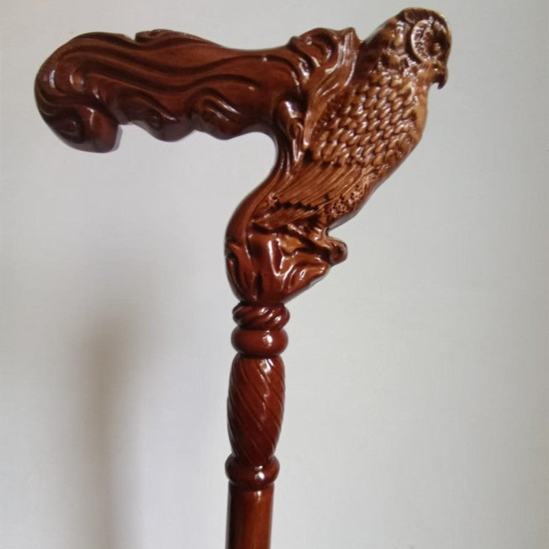 Designer Art Wooden Cane badass Walking Stick Horse with Saddle, Fancy decorative canes for ladies and men