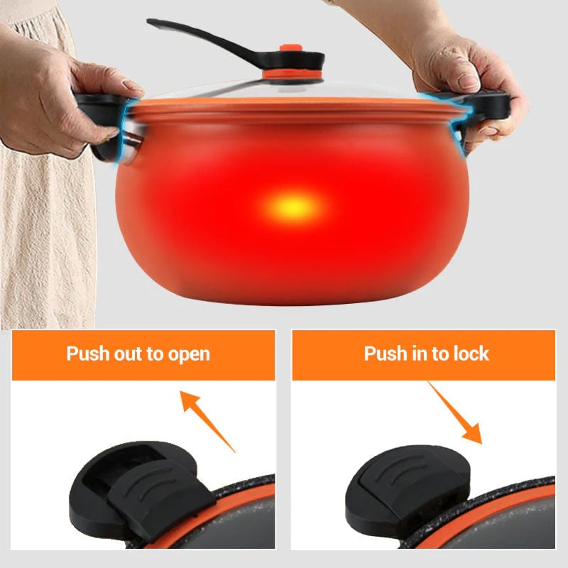 🏆Multifunctional Large Capacity Non-Stick Pressure Cooker