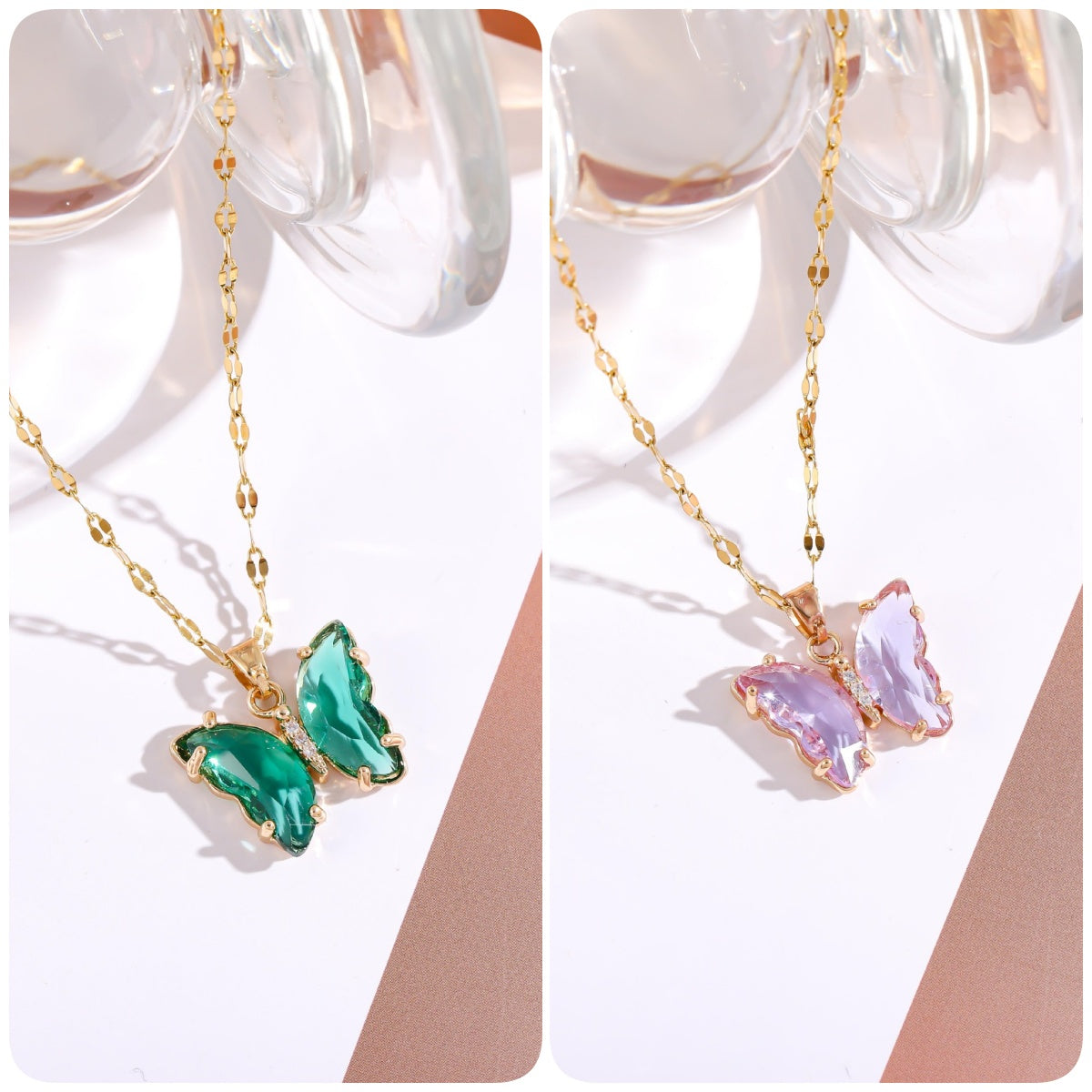 BUY 1 GET 1 FREE-Crystal Butterfly Necklace