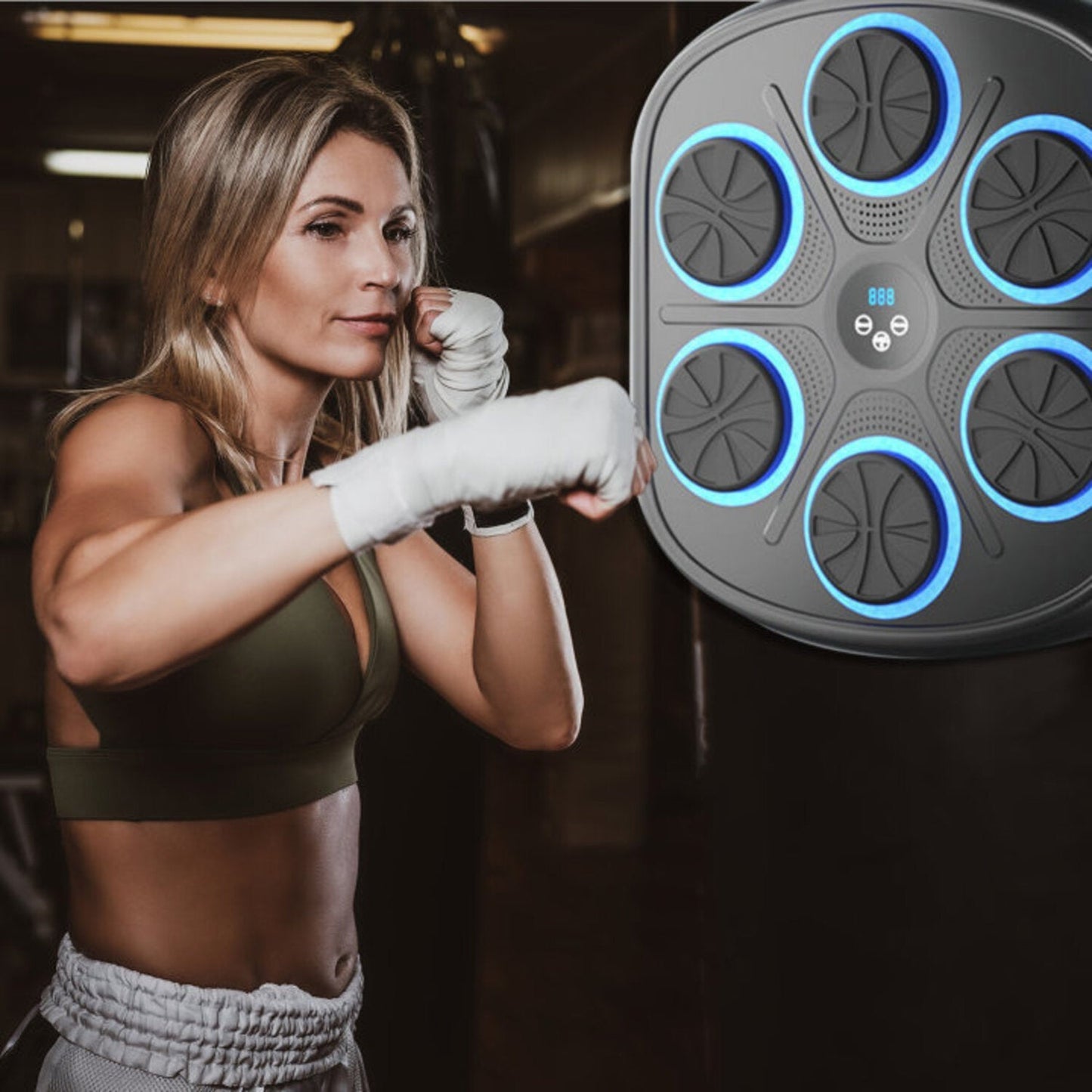 Music Boxing Machine With Boxing Gloves-Buy Now And Get A Free Pair Of Adult Boxing Gloves
