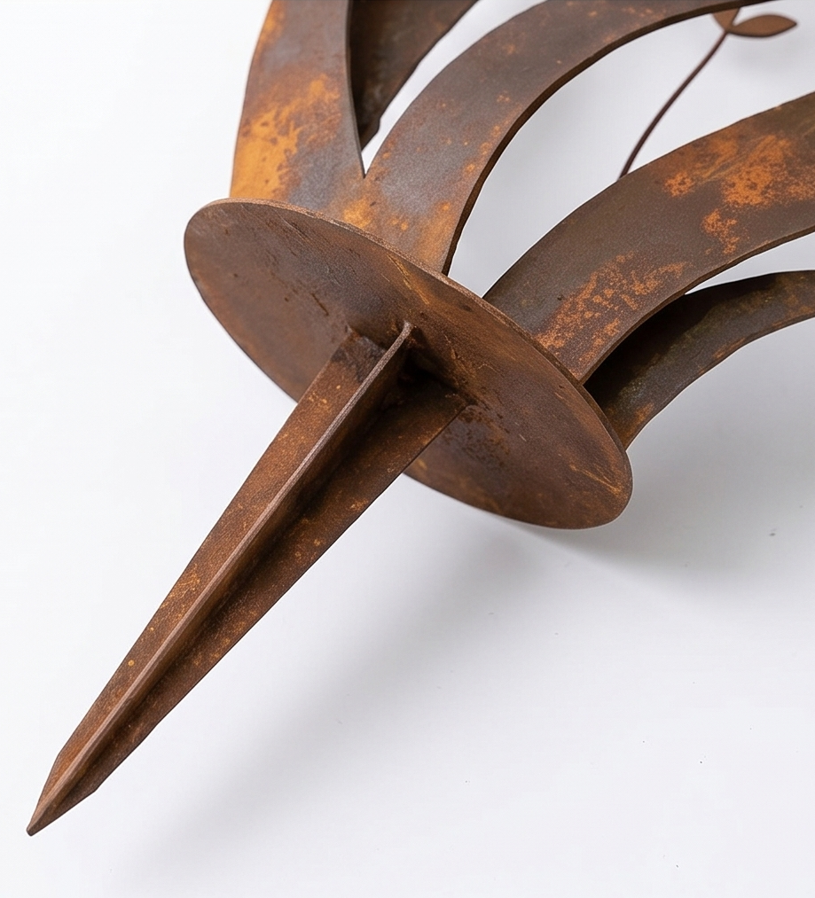🕊️Lark & Iron Rustic Metal Bird & Wildflower Garden Stake