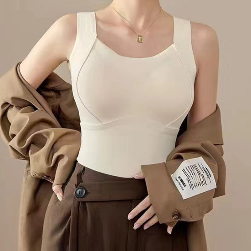 1+1 Free | Tanktop Thermal Top-Comfortable And Seamless With Integrated Bra